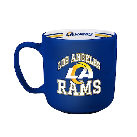 Logo Brands LA Rams 15oz Stripe Mug 629-C15SM